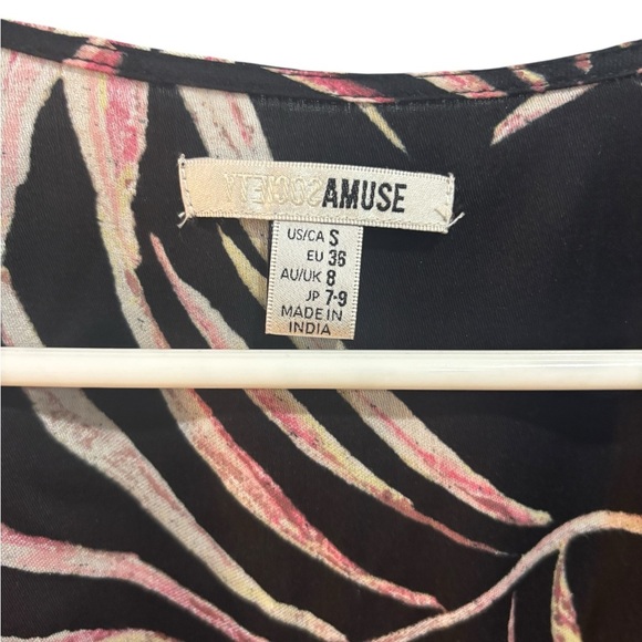 Amuse Society Isle of Love Maxi Wrap Dress Floral Black Small Resortwear Beach - Picture 5 of 9